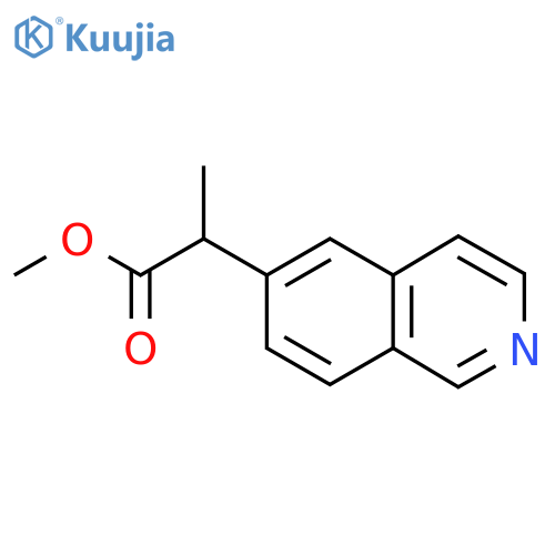 Methyl 2-(isoquinolin-6-yl)propanoate structure