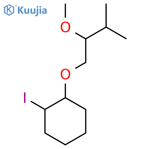1-Iodo-2-(2-methoxy-3-methylbutoxy)cyclohexane structure