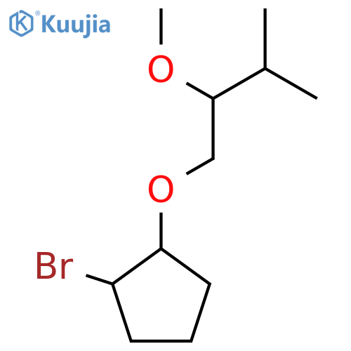 1-Bromo-2-(2-methoxy-3-methylbutoxy)cyclopentane structure