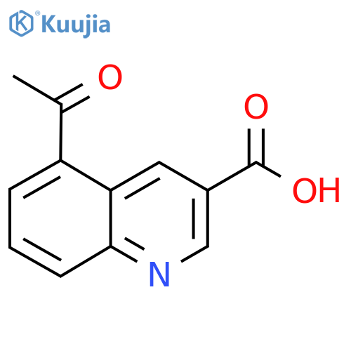 5-acetylquinoline-3-carboxylic acid structure