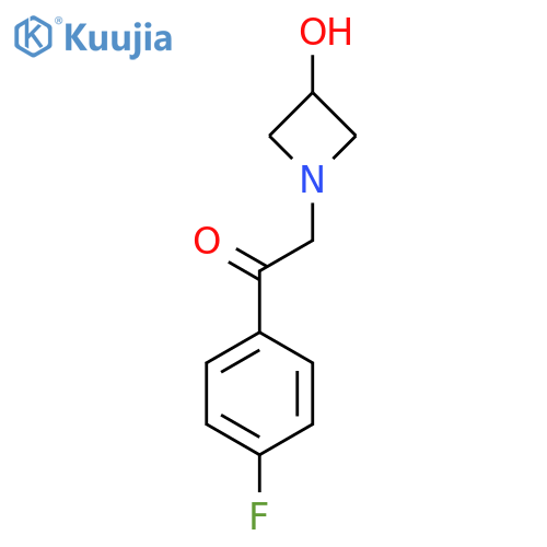 1-(4-Fluorophenyl)-2-(3-hydroxyazetidin-1-yl)ethan-1-one structure