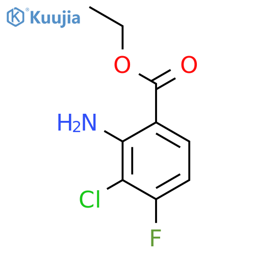 Ethyl 2-amino-3-chloro-4-fluorobenzoate structure