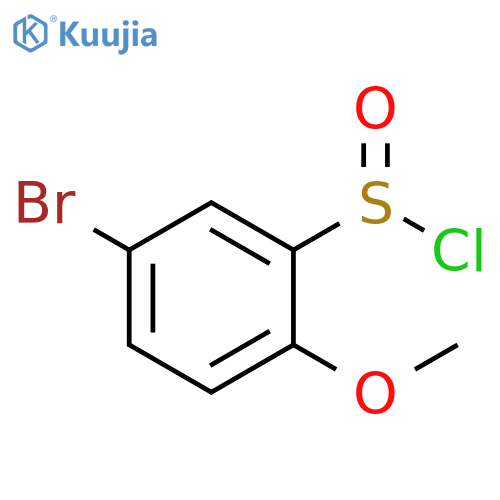 5-bromo-2-methoxybenzene-1-sulfinyl chloride structure