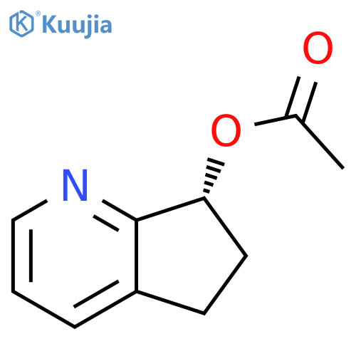 5H-Cyclopenta[b]pyridin-7-ol, 6,7-dihydro-, 7-acetate, (7R)- structure