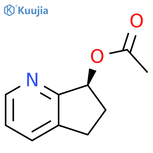 5H-Cyclopenta[b]pyridin-7-ol, 6,7-dihydro-, 7-acetate, (7S)- structure