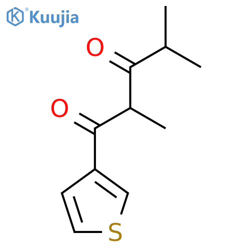 2,4-Dimethyl-1-(thiophen-3-yl)pentane-1,3-dione structure