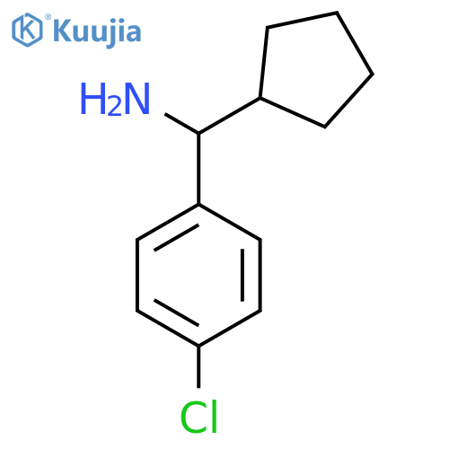 (4-chlorophenyl)(cyclopentyl)methanamine structure