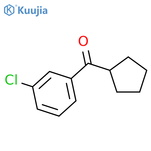 (3-Chlorophenyl)cyclopentylmethanone structure