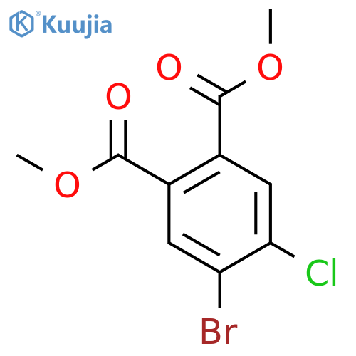 Dimethyl 4-bromo-5-chlorobenzene-1,2-dicarboxylate structure