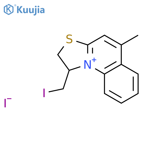 Thiazolo[3,2-a]quinolinium, 1,2-dihydro-1-(iodomethyl)-5-methyl-, iodide structure