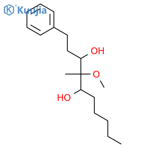 4-Methoxy-4-methyl-1-phenyldecane-3,5-diol structure