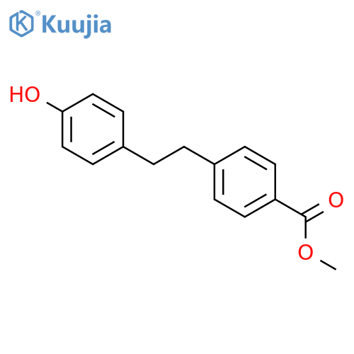 Benzoic acid, 4-[2-(4-hydroxyphenyl)ethyl]-, methyl ester structure