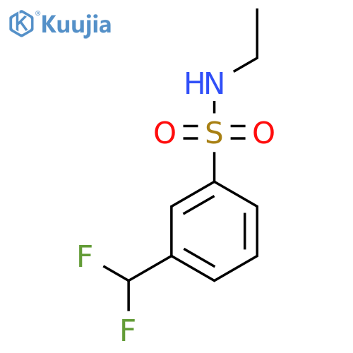 3-(difluoromethyl)-N-ethylbenzene-1-sulfonamide structure