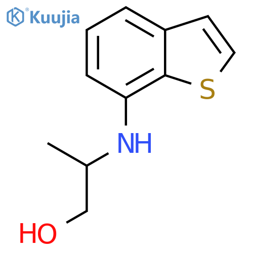 2-[(1-Benzothiophen-7-yl)amino]propan-1-ol structure