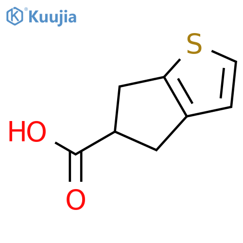 4H,5H,6H-cyclopenta[b]thiophene-5-carboxylic acid structure