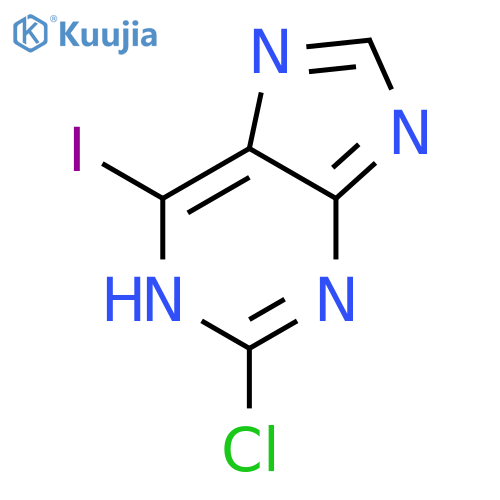 1H-Purine, 2-chloro-6-iodo- structure