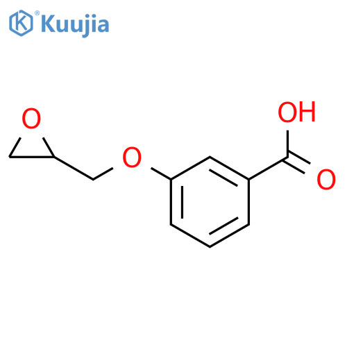 3-(Oxiran-2-ylmethoxy)benzoic acid structure