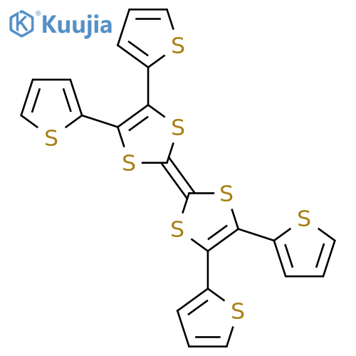 1,3-Dithiole, 2-(4,5-di-2-thienyl-1,3-dithiol-2-ylidene)-4,5-di-2-thienyl- structure