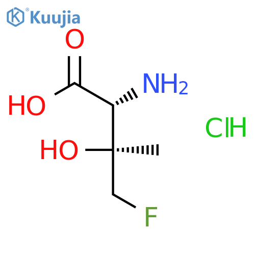 D-Valine, 4-fluoro-3-hydroxy-, hydrochloride, (3S)- structure