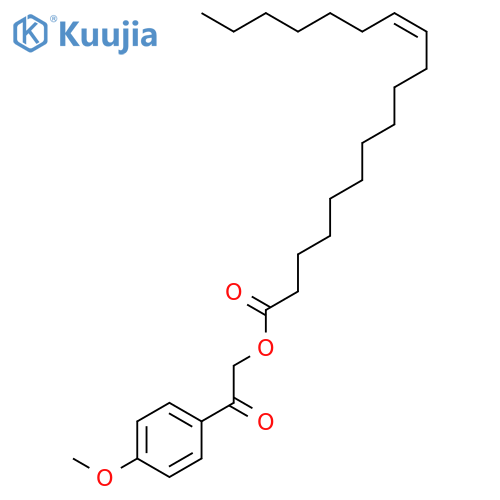 11-Octadecenoic acid, 2-(4-methoxyphenyl)-2-oxoethyl ester, (Z)- structure