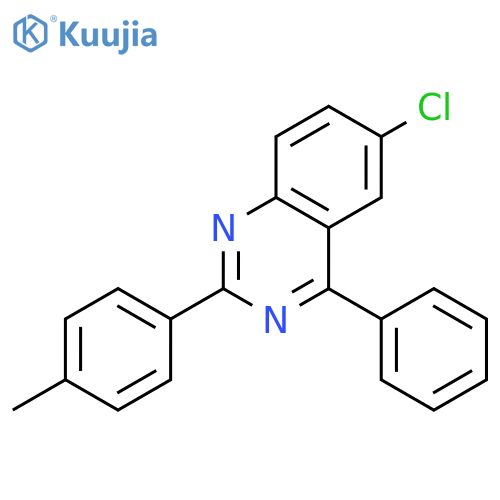 6-Chloro-2-(4-methylphenyl)-4-phenylquinazoline structure