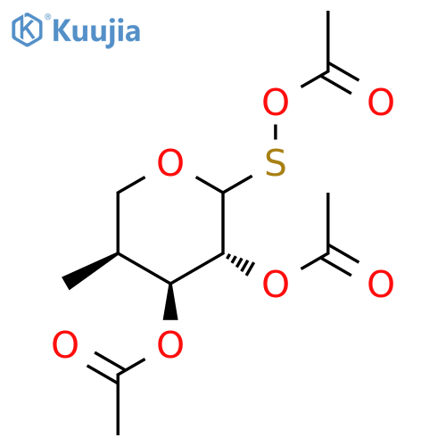 L-Arabinopyranoside,methyl 1-thio-, triacetate (9CI) structure