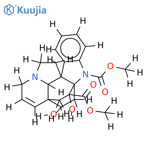 3,4-dihydroxy-6,7-didehydro-aspidofractinine-1,3-dicarboxylic acid dimethyl ester structure