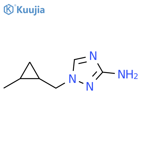 1-[(2-Methylcyclopropyl)methyl]-1,2,4-triazol-3-amine structure