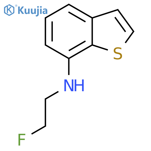 N-(2-Fluoroethyl)-1-benzothiophen-7-amine structure