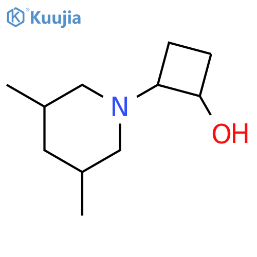 2-(3,5-Dimethyl-1-piperidinyl)cyclobutanol structure