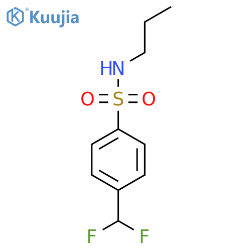 4-(difluoromethyl)-N-propylbenzene-1-sulfonamide structure