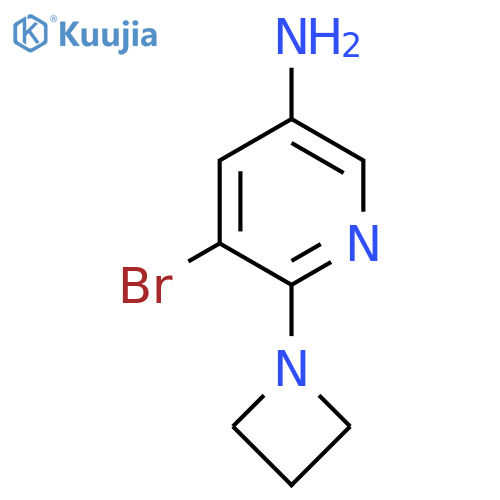 3-Amino-6-(1-azetidinyl)-5-bromopyridine structure