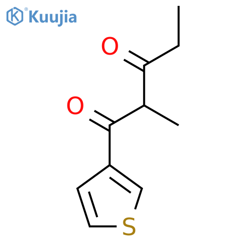 2-Methyl-1-(thiophen-3-yl)pentane-1,3-dione structure