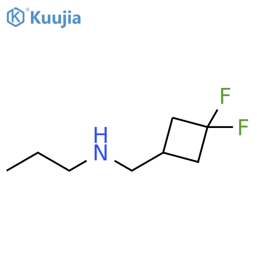 Cyclobutanemethanamine, 3,3-difluoro-N-propyl- structure