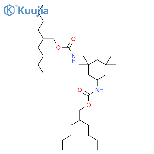 Carbamic acid,[3-[[[(isodecyloxy)carbonyl]amino]methyl]-3,5,5-trimethylcyclohexyl]-, isodecylester (9CI) structure