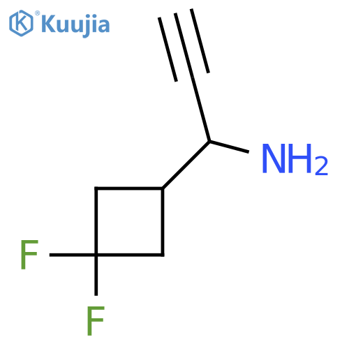 1-(3,3-Difluorocyclobutyl)prop-2-yn-1-amine structure