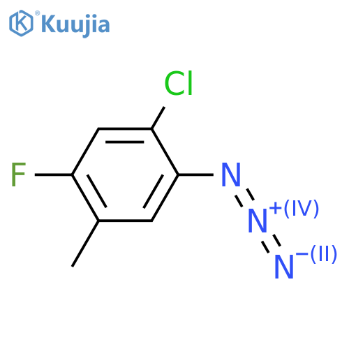 Benzene, 1-azido-2-chloro-4-fluoro-5-methyl- structure