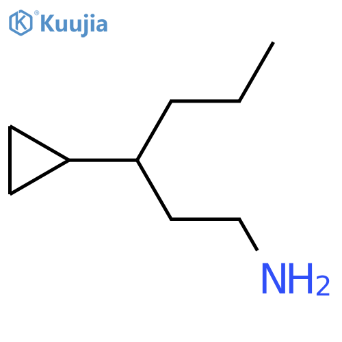 3-Cyclopropylhexan-1-amine structure