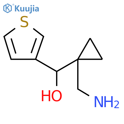 3-Thiophenemethanol, α-[1-(aminomethyl)cyclopropyl]- structure