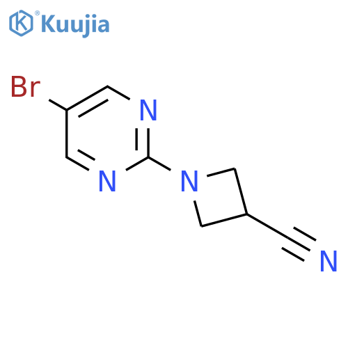 1-(5-Bromopyrimidin-2-yl)azetidine-3-carbonitrile structure