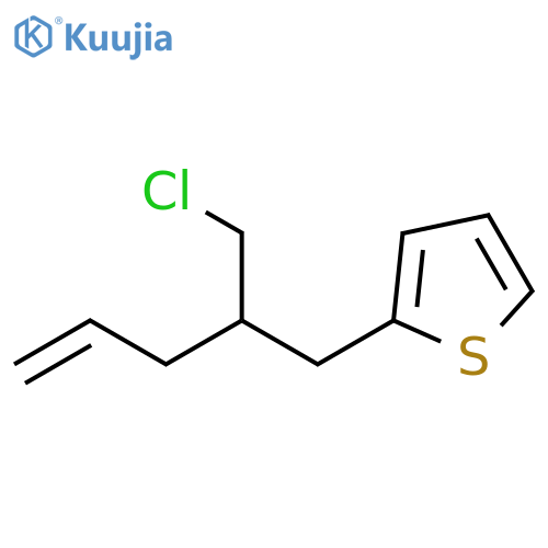 Thiophene, 2-[2-(chloromethyl)-4-penten-1-yl]- structure