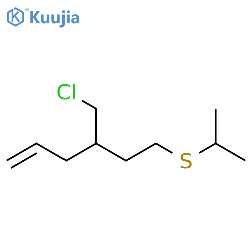 1-Hexene, 4-(chloromethyl)-6-[(1-methylethyl)thio]- structure