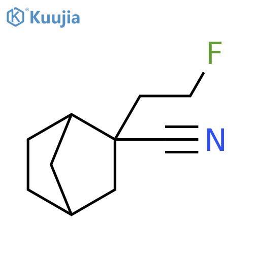 Bicyclo[2.2.1]heptane-2-carbonitrile, 2-(2-fluoroethyl)- structure