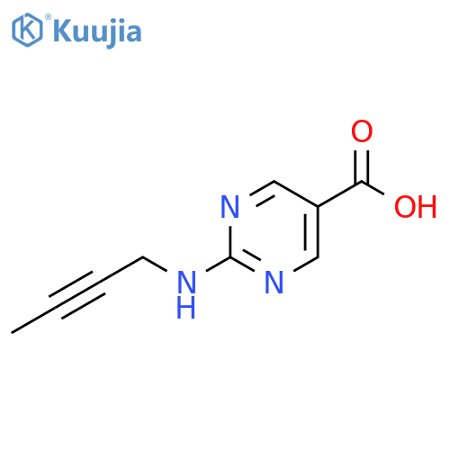 5-Pyrimidinecarboxylic acid, 2-(2-butyn-1-ylamino)- structure
