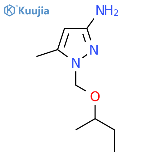 1-[(butan-2-yloxy)methyl]-5-methyl-1H-pyrazol-3-amine structure