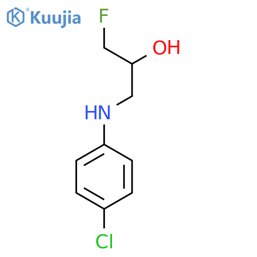 1-[(4-Chlorophenyl)amino]-3-fluoropropan-2-ol structure
