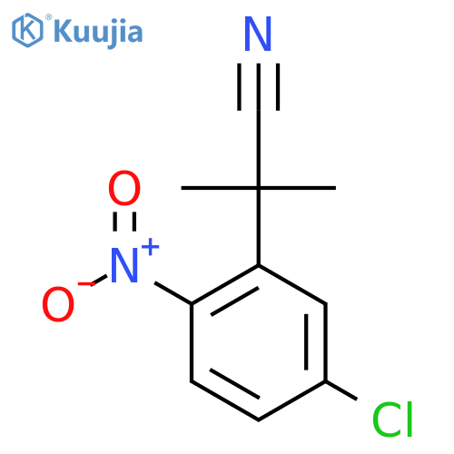 2-(5-Chloro-2-nitrophenyl)-2-methylpropanenitrile structure
