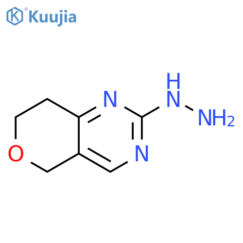 5H-Pyrano[4,3-d]pyrimidine, 2-hydrazinyl-7,8-dihydro- structure