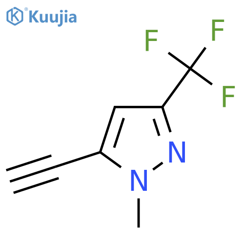 5-Ethynyl-1-methyl-3-trifluoromethyl-1H-pyrazole structure