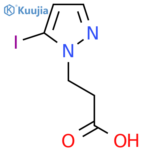 3-(5-iodo-1H-pyrazol-1-yl)propanoic acid structure